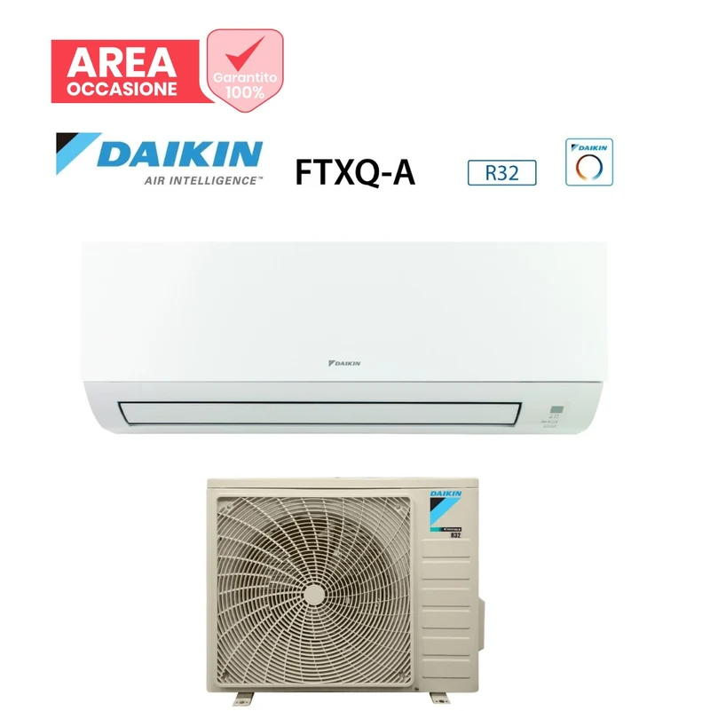 AREA OCCASIONI Climatizzatore Condizionatore Daikin Bluevolution Inverter 12000 Btu FTXQ35A + RXQ35A R-32 Wi-Fi Optional A++/A+