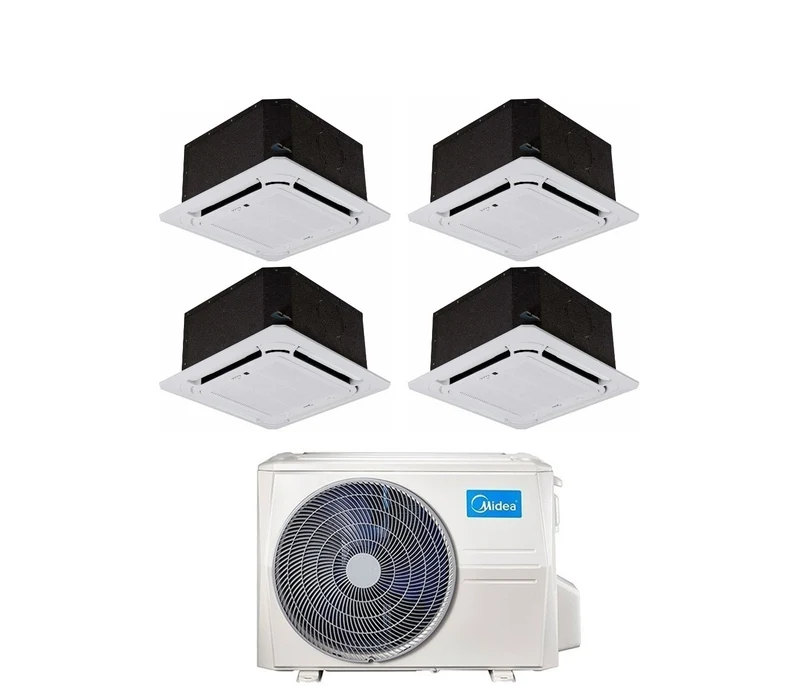 Condizionatore Quadri Split Midea Cassetta 12+12+12+12 con M4O-36FN8-Q R-32 Wi-Fi Optional