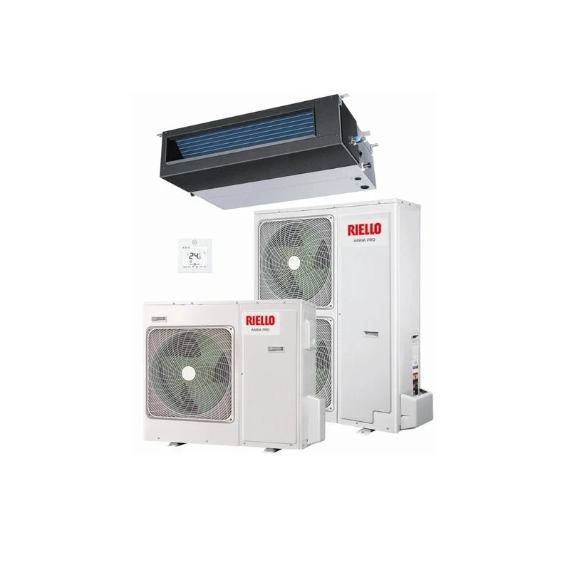 Riello Kanalklimaanlage 48000 Btu Aaria Pro AMD 140 PBI R-32 Dreiphasig mit kabelgebundener Steuerung als Standard