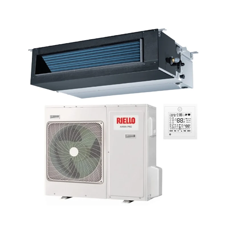 Riello Kanalklimaanlage 42000 BTU Aaria Pro AMD 125 PBI R-32 mit serienmäßiger kabelgebundener Steuerung