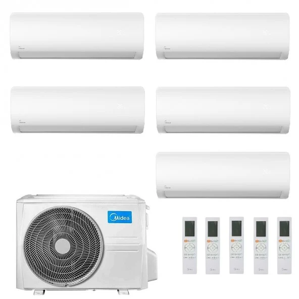 Condizionatore Penta Split Midea Xtreme Pro Green 9000+12000+12000+12000+12000 Btu con M5OE-42 R-32 Wi-Fi integrato