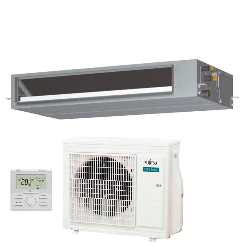 Condizionatore Canalizzato Fujitsu KMTAP Eco 22000 Btu ARXH22KMTAP R-32 Wi-Fi Optional con Filocomando