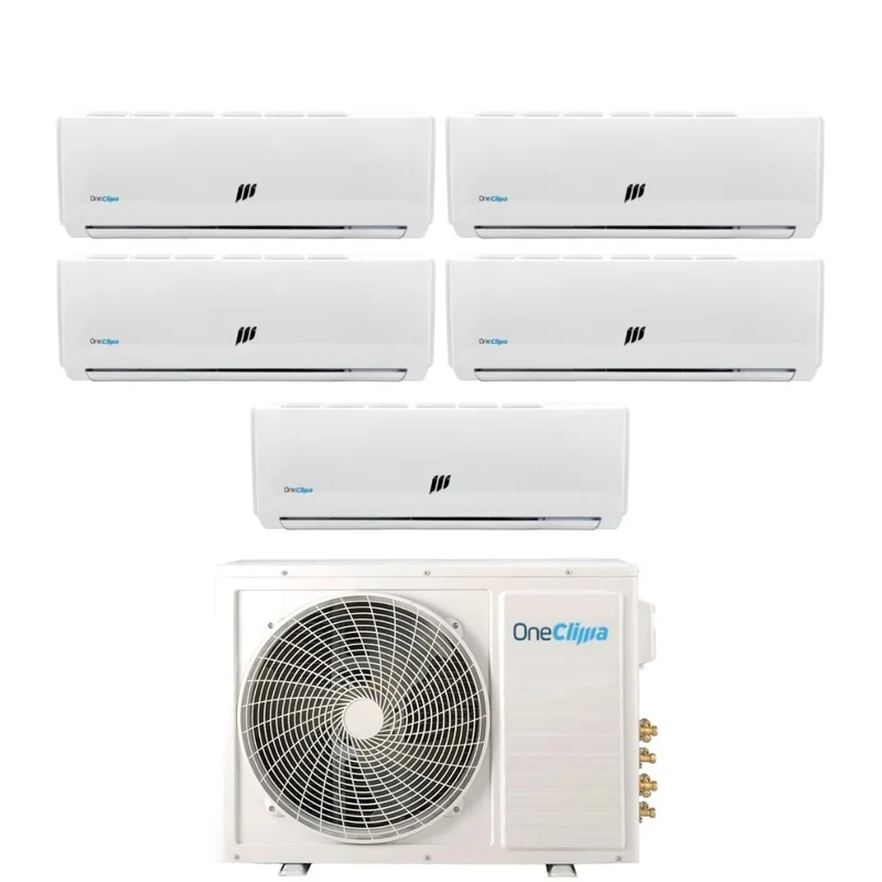 Condizionatore OneClima Penta Split Inverter serie PRO 9+9+9+9+9 con MLT42x5/Y24 R-32 Wi-Fi Optional 9000+9000+9000+9000+9000