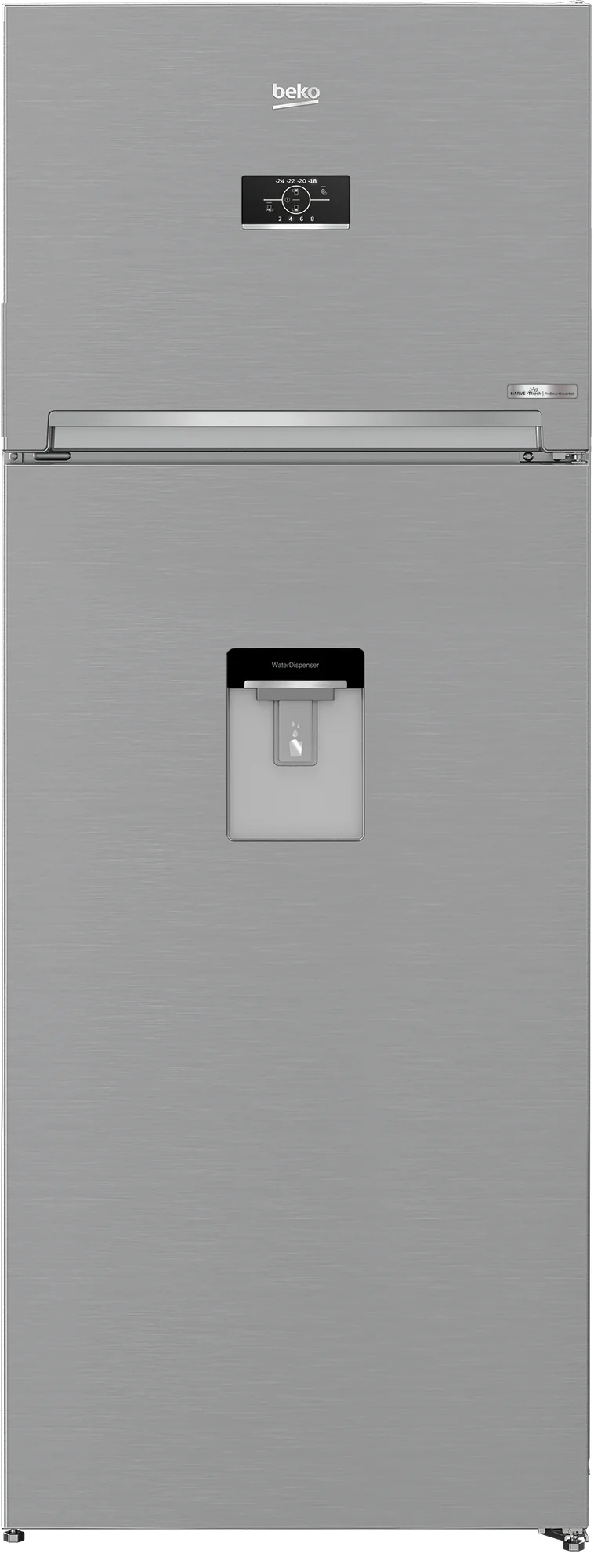 Frigorifero Doppia Porta Beko RDNE455E40DXBN 406 Litri Classe E (A185xL70xP65,5) Compressore ProSmart Inverter Argento
