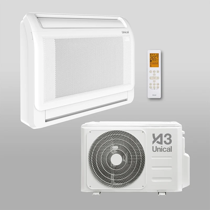 Condizionatore Climatizzatore Unical Console 12000 Btu XMPS 13H Gas R-32 Wi-Fi Optional Classe A+++/A++
