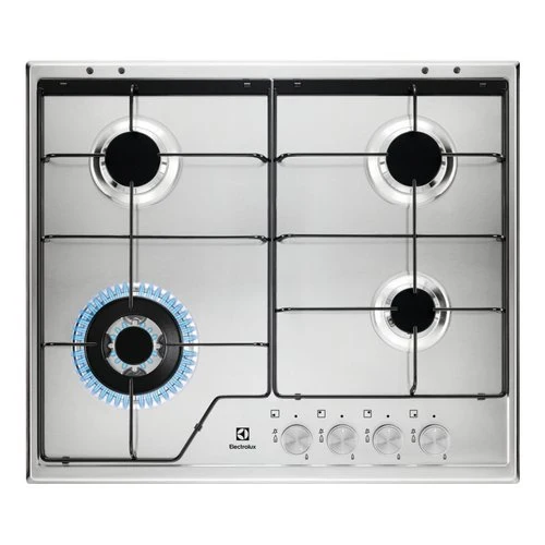 Piano Cottura A Gas Electrolux SERIE 600 Kgs6434Sx 4 Fuochi (L59,5xP51) Inox