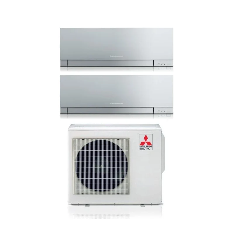 Condizionatore Dual Split Mitsubishi Electric Kirigamine Zen Silver 12+18 con MXZ-3F68VF R-32 Wi-Fi Integrato Argento
