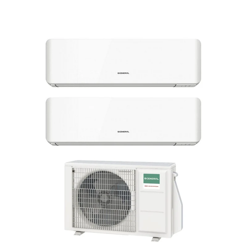 Condizionatore Dual Split General Fujitsu Standard KM 9+12 con AOHG18KBTA2 R-32 Wi-Fi Integrato