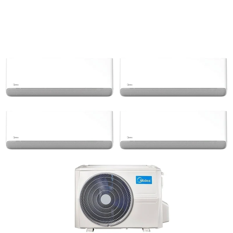 Midea Breezeless E 9+9+9+12 Quad-Split-Klimaanlage mit M4OE-28HFN8-Q R-32 integriertem WLAN