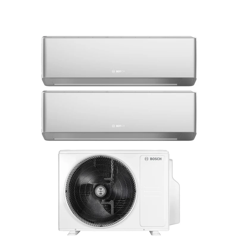 Condizionatore Dual Split Bosch Climate 7000i Silver 7+15 con 5000M 53/2 E R-32 Wi-Fi Integrato