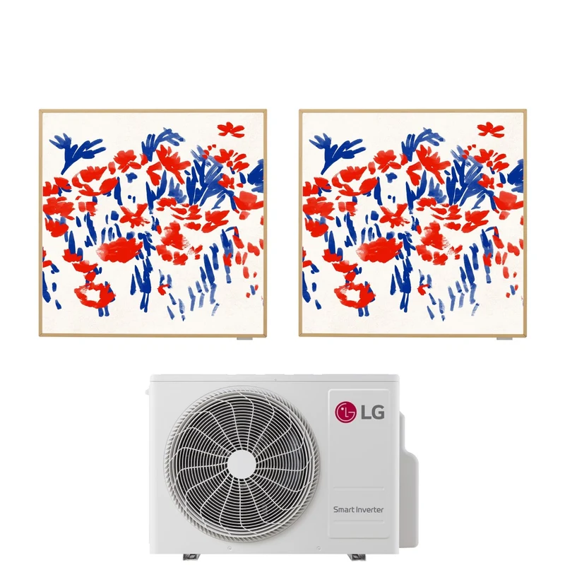 Condizionatore LG Dual Split Inverter serie ARTCOOL GALLERY PHOTO 12+12 con MU3R19 R-32 Wi-Fi integrato