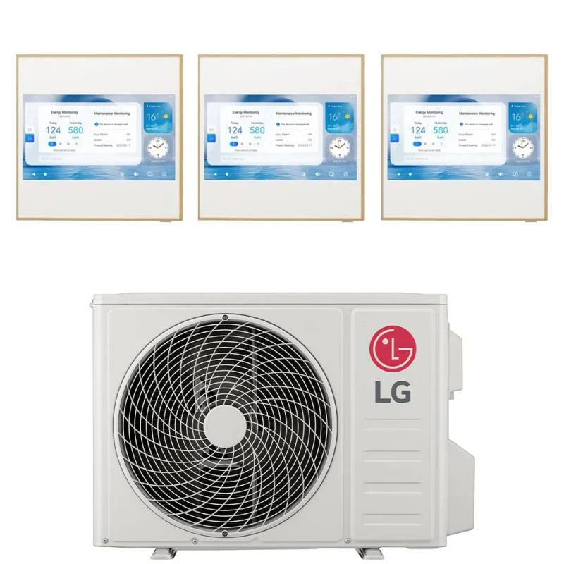 Condizionatore LG Dual Split Inverter ARTCOOL GALLERY LCD 9+12+12 con MU3R21 R-32 Wi-Fi integrato