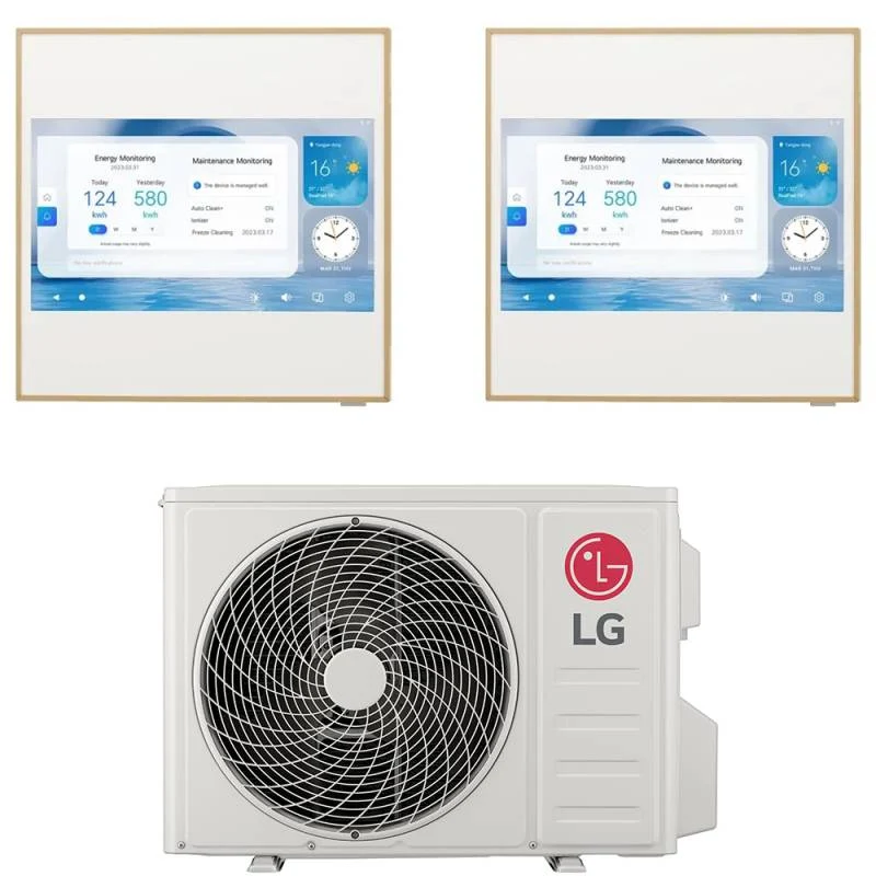 Condizionatore Dual Split LG Artcool Gallery LCD 9+9 con MU2R17 R-32 Wi-Fi Integrato