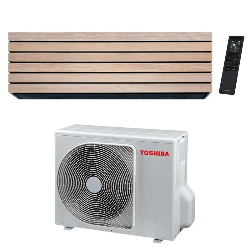 Condizionatore Toshiba Daiseikai 10 Wood 18000 Btu RAS-B18S4KVDG-E R-32 Wi-Fi Integrato