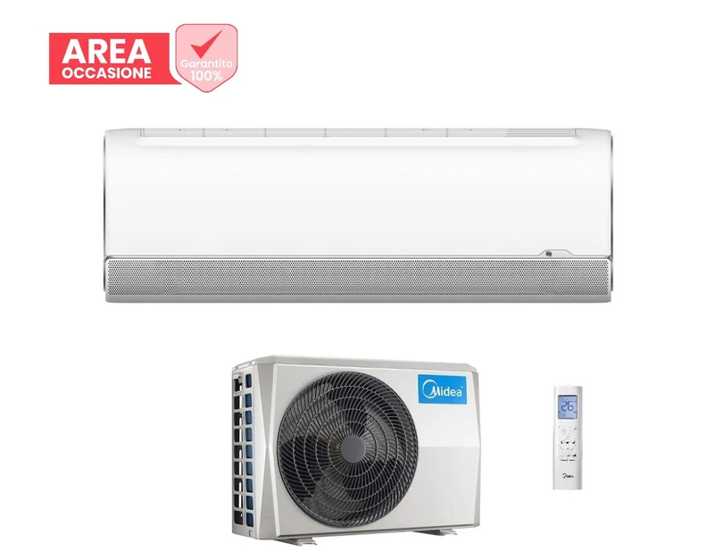 AREA OCCASIONI Climatizzatore Condizionatore Midea Inverter Serie Breezeless+ 9000 Btu MSFAAU-09HRFN R-32 Wi-Fi integrato A+++