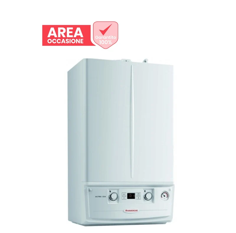 AREA OCCASIONI CALDAIA A GAS IMMERGAS VICTRIX EXA 28 KW A CONDENSAZIONE GPL ERP COMPLETA DI KIT SCARICO FUMI