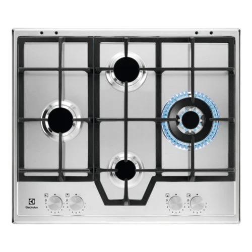Piano Cottura A Gas Electrolux Serie 600 Slim Line Kgs64562Sx 4 Fuochi (L59,5xP51) Inox