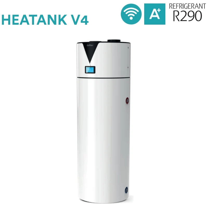 Bollitore a Pompa di Calore Daitsu HEATANK V4 AIHD 300L SOLAR 300 Litri 3IDA03021 R-290 Wi-Fi Optional con Serpentina Solare