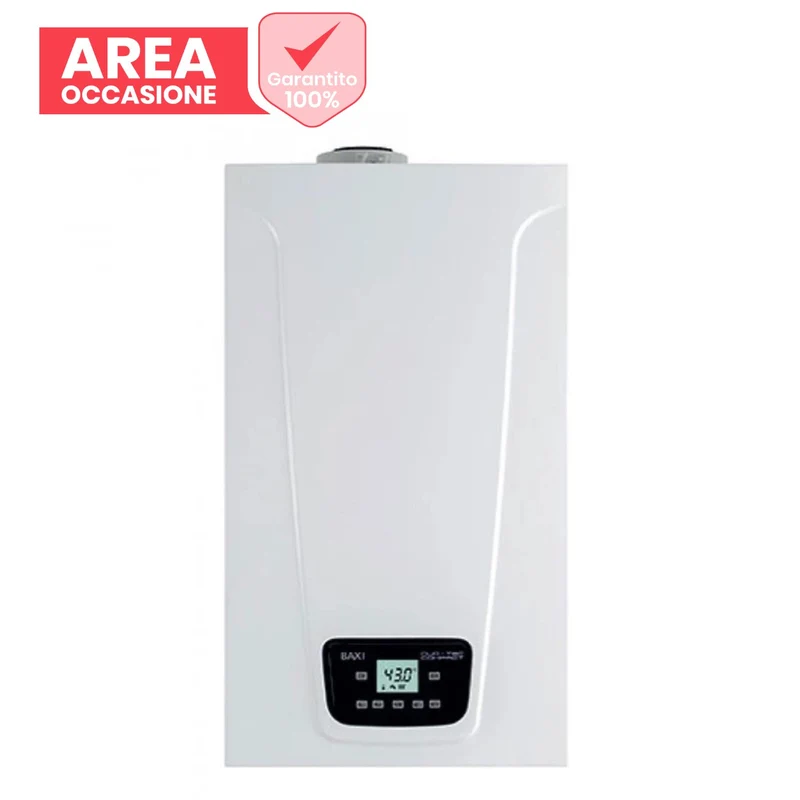 AREA OCCASIONI Caldaia a Condensazione Baxi DUO-TEC COMPACT E 28 kW Metano/Gpl Low NOx Completa di Kit Scarico Fumi Coassiale