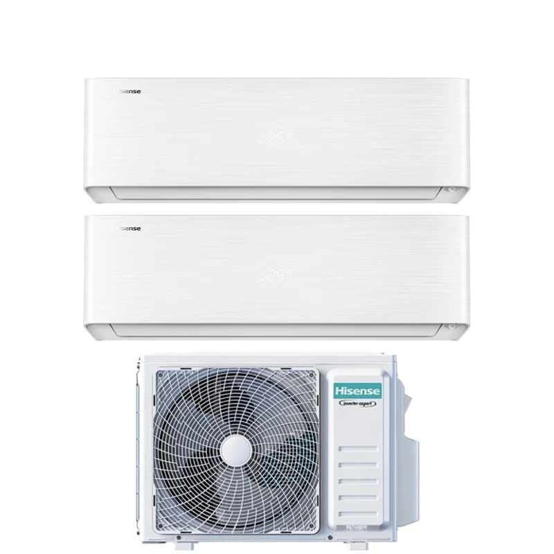 Condizionatore Dual Split Hisense Energy Pro X 12+12 con 3AMW62U4RJC R-32 Wi-Fi Integrato 12000+12000