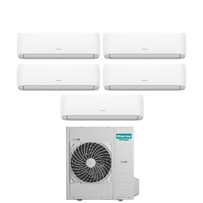Klimaanlage Penta-Split Hisense Hi-Comfort 7+7+9+12+18 mit 5AMW125U4RTA R-32 WLAN integriert