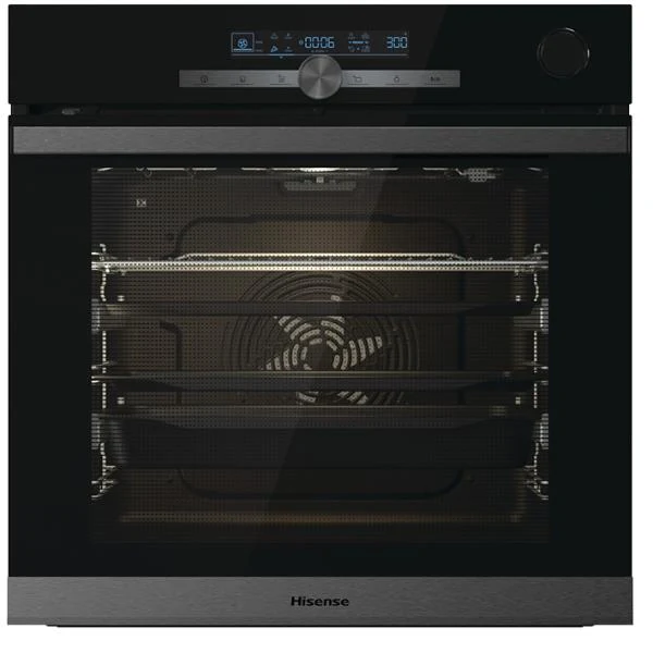 Forno Multifunzione Pirolitico a Vapore Hisense BSA66334PG 77 Litri Classe A+ (A59,5xL59,5xP56,4) Cavità XXL Pulizia Acqua Clean Nero