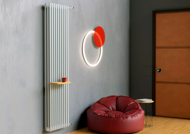 Batteria Completa Radiatore in Acciaio Cordivari ARDESIA 3 Colonne da 3 a 24 Elementi Interasse 700 mm Altezza 756 mm con Tappi e Riduzioni Inclusi