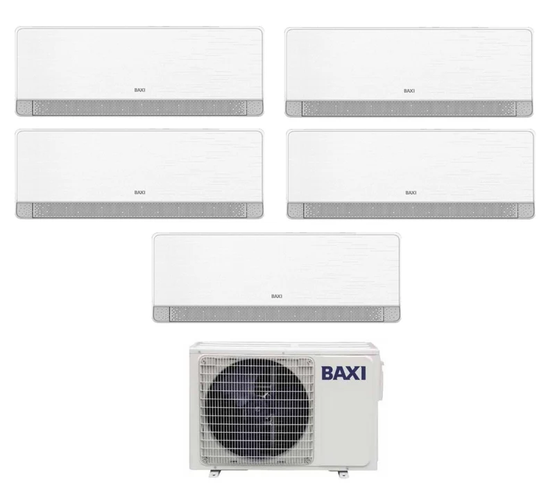 Penta Split-Klimaanlage Baxi SIDERA 9+9+12+12+12 mit LSGT125-5M R-32 integriertem WLAN