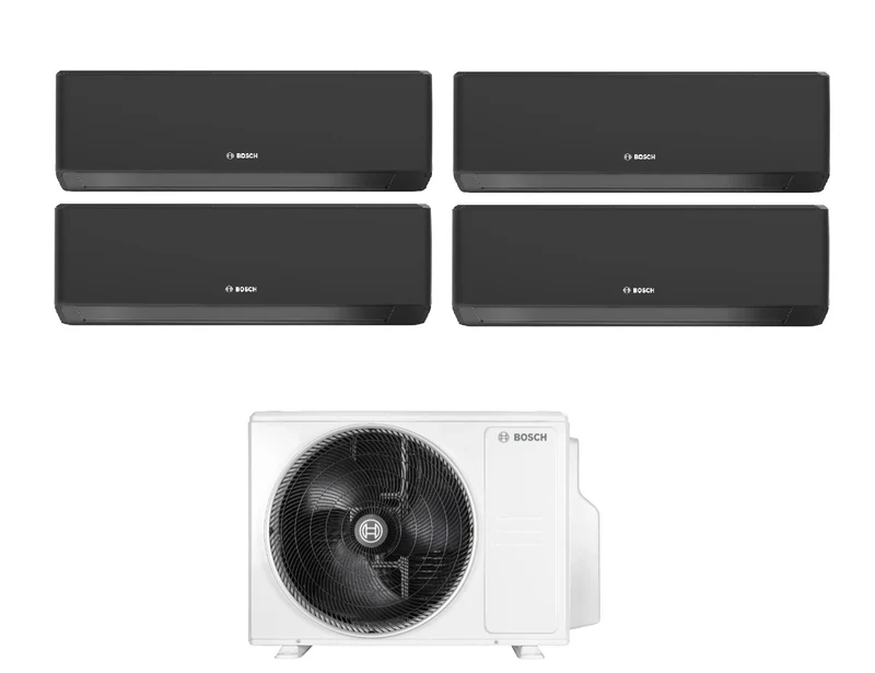 Bosch CLIMATE 7000i WHITE 7+9+9+15 Quad-Split-Klimaanlage mit 5000M 82/4 E R-32 integriertem WLAN
