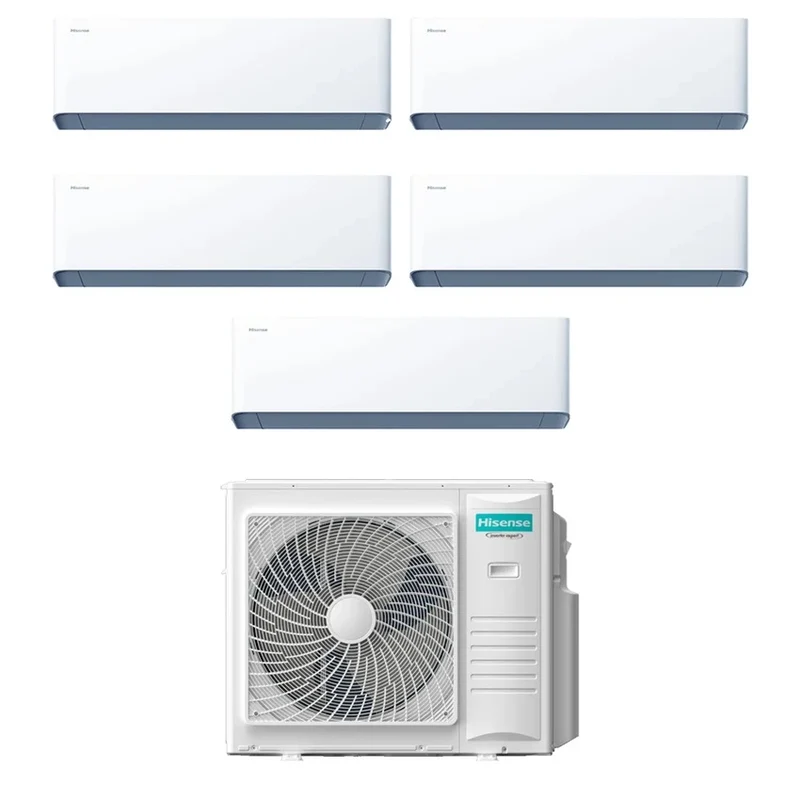 Hisense Penta Split UNI HB 7+7+7+7+7 Klimaanlage mit 5AMW105U4RQC R-32 Integriertes WLAN