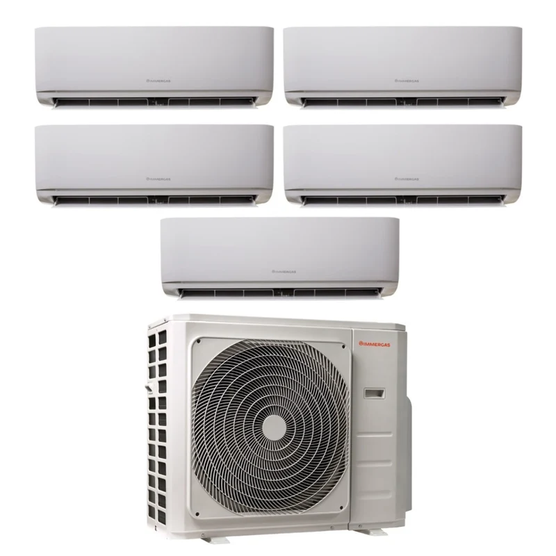 Climatizzatore Condizionatore Immergas Penta Split Inverter serie THOR 9+9+9+12+12 con MULTI 42-5 R-32 Wi-Fi Optional 9000+9000+12000+12000+12000