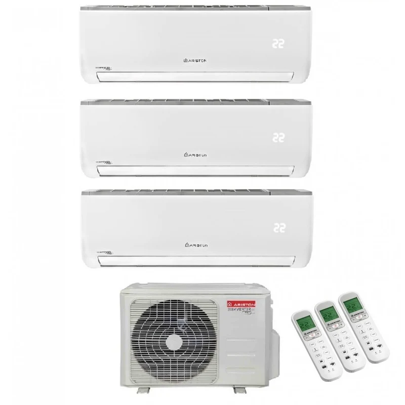 CLIMATIZZATORE CONDIZIONATORE ARISTON TRIAL SPLIT INVERTER serie NEVIS 9+9+9 con TRIAL 80 XD0B-O 9000+9000+9000