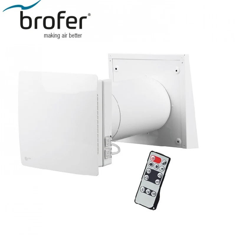 BROFER DEZENTRALE WÄRMERÜCKGEWINNUNG VMC MODELL NRUC150 VERSION MIT FERNBEDIENUNG