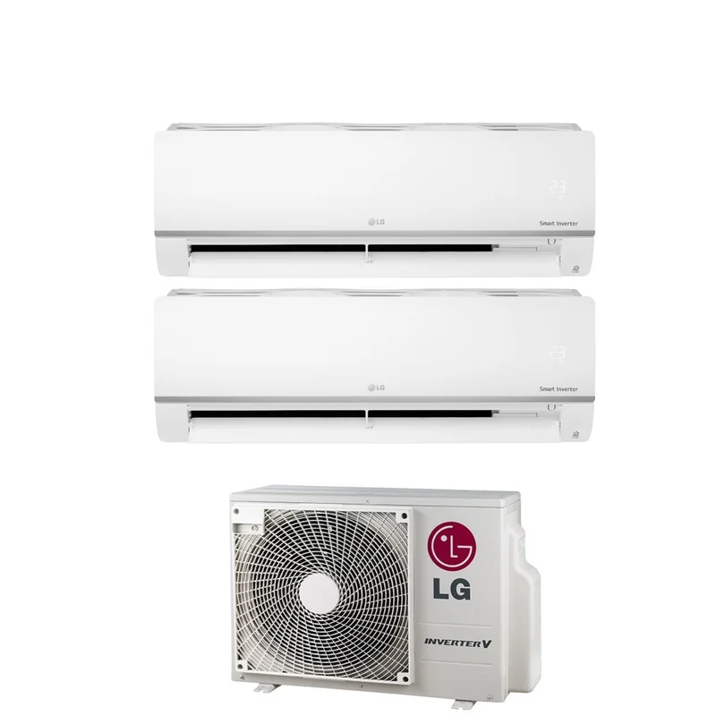 LG Dual-Split-Klimaanlage 9+9 Free Inverter Plus 9000+9000 MIT MU2R17 R-32 integriertem WLAN