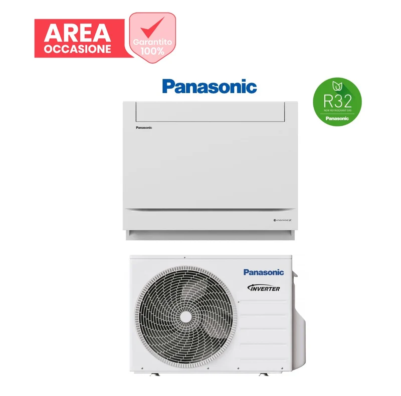 AREA OCCASIONE Climatizzatore Condizionatore Panasonic Inverter Console a Pavimento 9000 Btu CU-Z25UBEA R-32 Wi-Fi Optional
