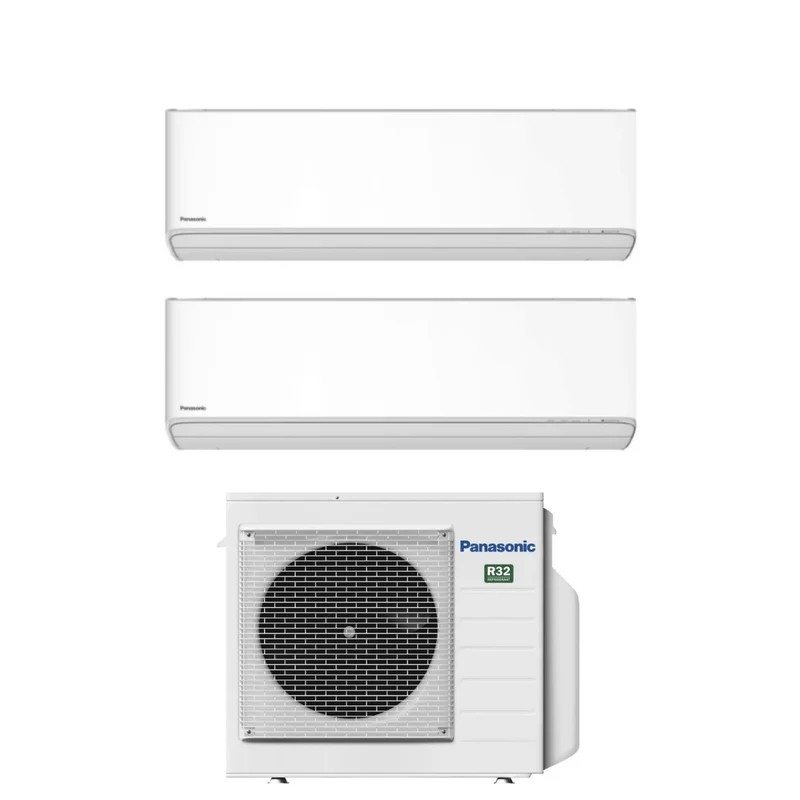 Panasonic Etherea White 9+18 Dual-Split-Klimaanlage mit CU-3Z52TBE R-32 integriertem WLAN
