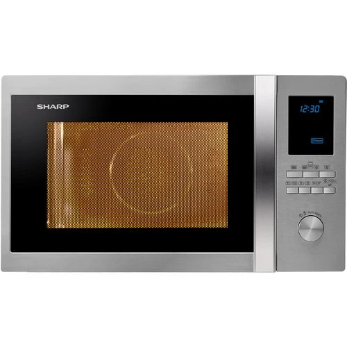 Forno A Microonde Sharp R922STWE 1000 W 32 Litri (A31,5xL51,9xP51) Grill Display Led Blu Inox