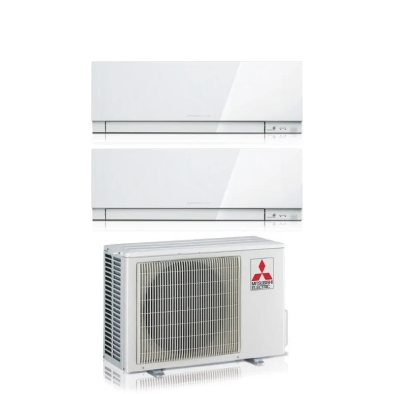 Condizionatore Dual Split Mitsubishi Electric Kirigamine Zen White 18+18 con MXZ-3F68VF R-32 Wi-Fi Integrato Bianco