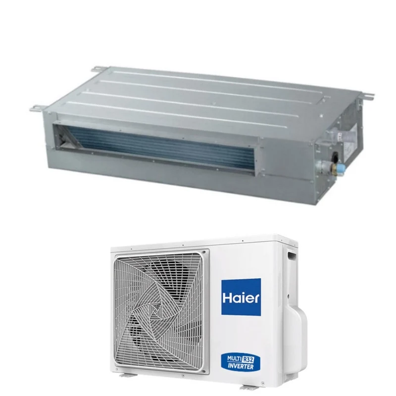 Climatizzatore Condizionatore Haier Inverter Canalizzato Slim Bassa Prevalenza 12000 Btu AD35S2SS1FA(H) R-32 Wi-Fi Integrato