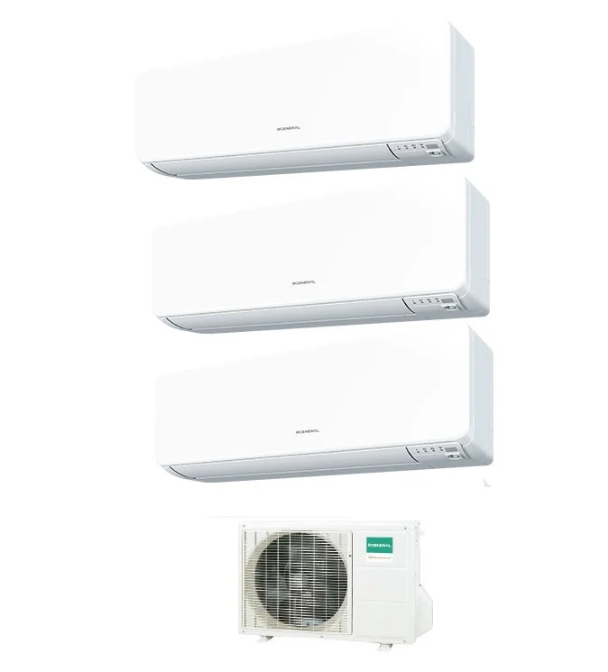 Climatizzatore Condizionatore General Fujitsu Trial Split Inverter KG 7000+9000+9000 Btu con AOHG18KBTA3 R-32 Wi-Fi Integrato 7+9+9