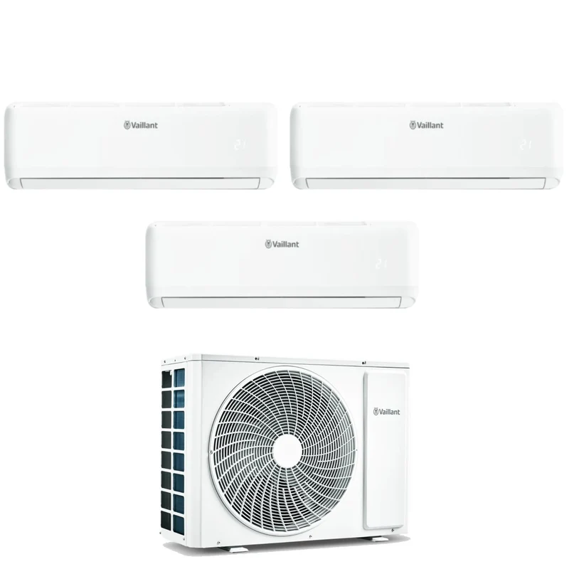 Vaillant Trial Split Inverter-Klimaanlage CLIMAVAIR PRO 9+9+9-Serie mit VAM1-070A3NO R-32 integriertem Wi-Fi 9000+9000+9000
