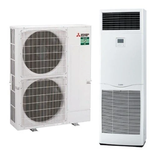 Mitsubishi Electric Inverter-Säulenklimaanlage 42000 Btu PSA-M125KA + PUZ-M125YKA dreiphasig mit Steuerung inklusive R-32 Wi-Fi optional Klasse A/A