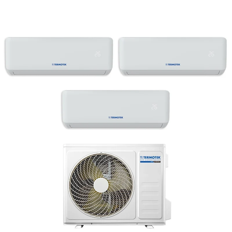 Climatizzatore Condizionatore Termotek Trial Split Inverter Serie AIRPLUS+ 12+12+12 con 3C R-32 Wi-Fi Integrato 12000+1200+12000