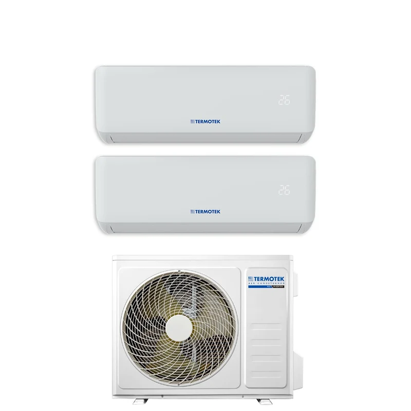 Climatizzatore Condizionatore Termotek Dual Split Inverter Serie AIRPLUS+ 9+12 con 2C R-32 Wi-Fi Integrato 9000+12000