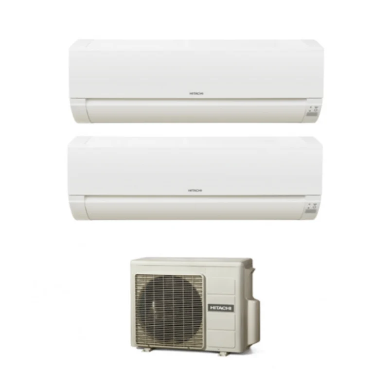 Climatizzatore Condizionatore Dual Split Inverter Hitachi serie Dodai 9000+9000 con RAM-53NE2F R-32 Wi-Fi Optional - NOVITA' 9+9
