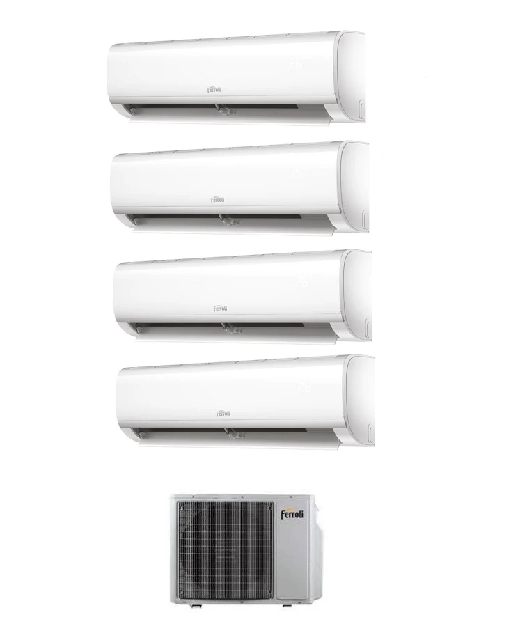Condizionatore Climatizzatore Ferroli Quadri Split R-32 Diamant M 7+9+9+9 Con 28-4 - 7000+9000+9000+9000