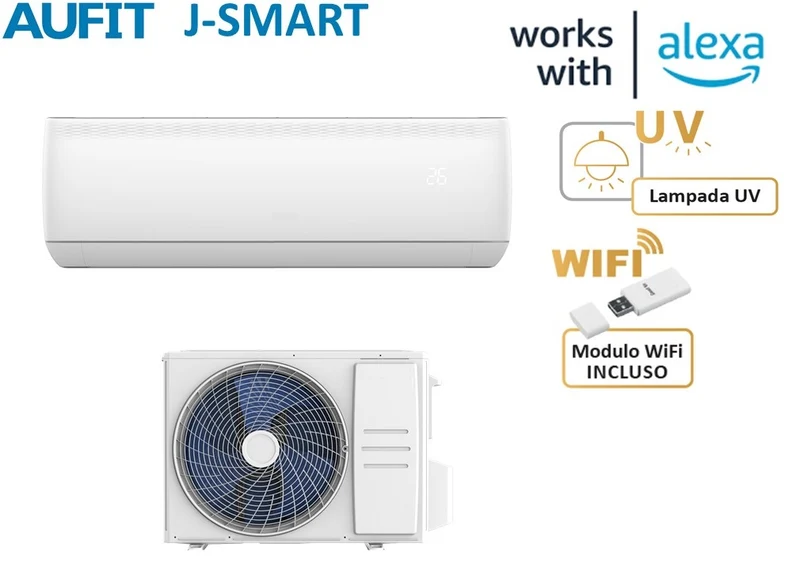 Aufit Inverter-Klimaanlage J-Smart JD/4 Serie 12000 BTU R-32 WLAN inklusive DASW-H12C5D4/JD A++/A+