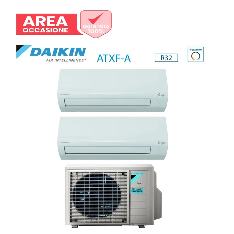 SCHNÄPPCHENBEREICH Daikin Klimaanlage Dual Split Inverter SIESTA 9+12 Serie mit 2AMXF40A R-32 Wi-Fi Optional 9000+12000