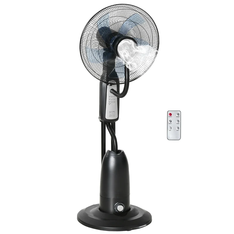 EASYCOMFORT Ventilatore Oscillante con Nebulizzatore 3 Modalità e Timer