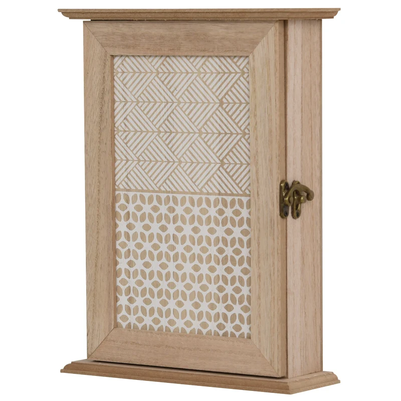 EASYCOMFORT Scatola Porta Chiavi in Stile Shabby Chic in Legno 20x6.5x26.5cm